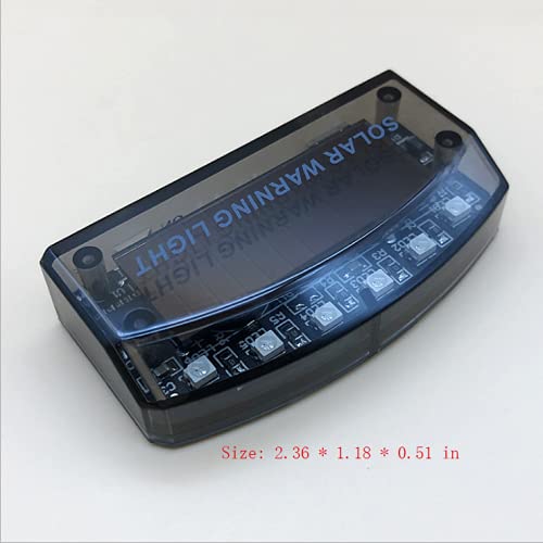 Alarma Solar Sunnytech Azul con 6 Luces LED Intermitentes para Coche