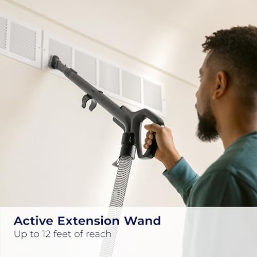 Bissell CleanView - Aspiradora giratoria con Rodillo de Cepillo para Polvo de Triple acción, dirección giratoria, Varilla de extensión, Tanque de Suciedad fácil de aspiradora, Sistema de succión