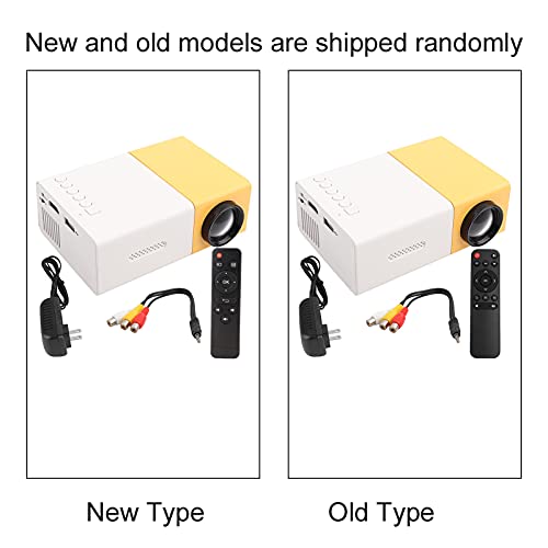 GOTOTOP Mini LED Portátil Pocket Pico Projector Gran para Ni?os HD 1080P Compatible con HDMI AV VGA USB Conectar a PC Laptop de Navidad para(U.S. Standard (110V-240V))