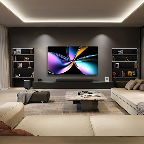 Hisense Television U7QG Pro(Modelo 2025) Pantalla 55 Pulgadas,Mini-LED Pro Smart Google TV UHD 4K,Control Remoto por Voz con Alexa,Modo de Juego Ultra de 165 Hz,Hi-View AI Engine Pro