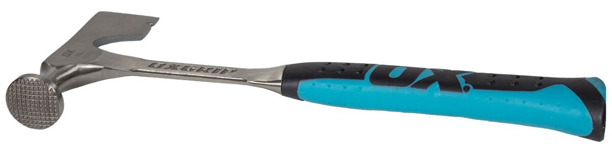 Martillo de Yeso OX Tools Azul Frente Molido 14 Onzas