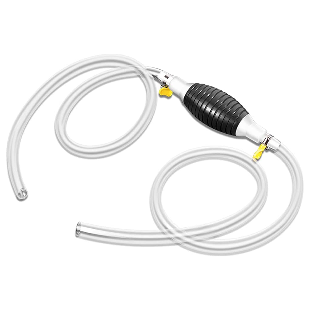 Bomba de Succión de Líquido Multifunción, Bomba Manual de Sifón de Alto Flujo para Gasolina, Bomba de Transferencia de Manual Portátil para Automóvil con Manguera de