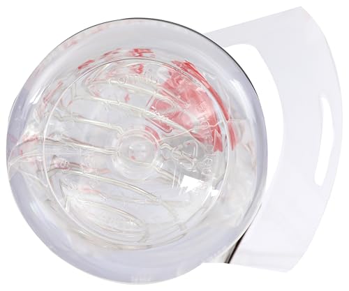 Botella de Plástico Whiskware Blanco a Prueba de Fugas con BlenderBall para Ensaladas Frescas y Caseras
