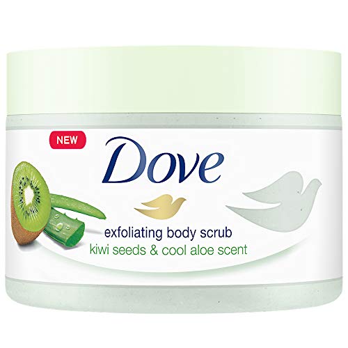 Dove Exfoliating Body Polish Body Scrub, Kiwi & Aloe, 10.5 Ounce