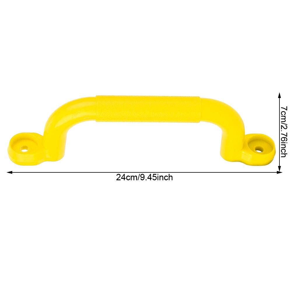 Alomejor Juego Asas de Agarre para niños Juegos de Seguridad Antideslizante Juego de Asas Tornillos Kits para la casa del árbol de Escalada de Juguete Columpio de Accesorios
