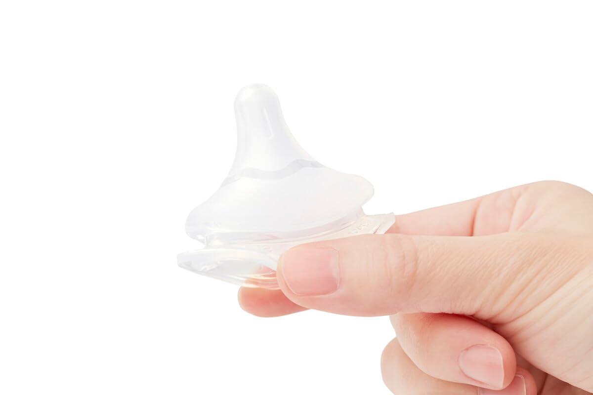 Set de Biberones Pigeon Soft Touch Transparentes Boca Ancha Libre de BPA