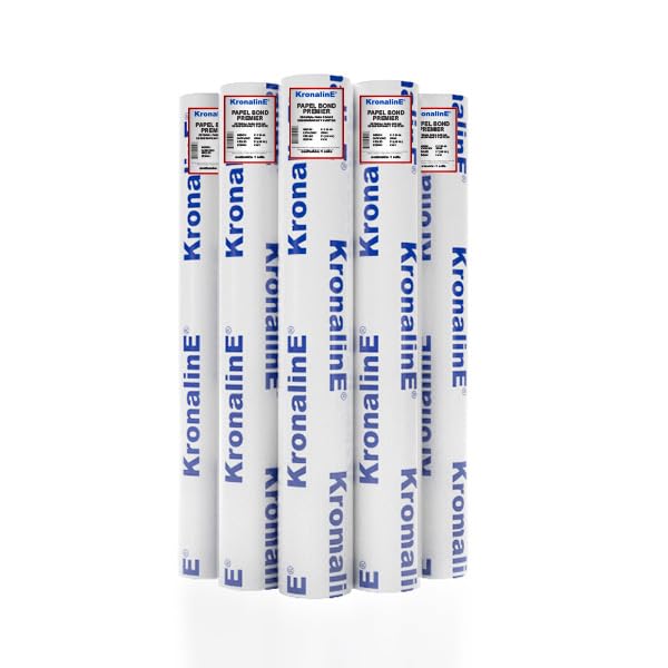 Papel Bond Premier Blancura Óptica 0.61x50m RL 75g/m2 20lbs Paquete 5 Rollos