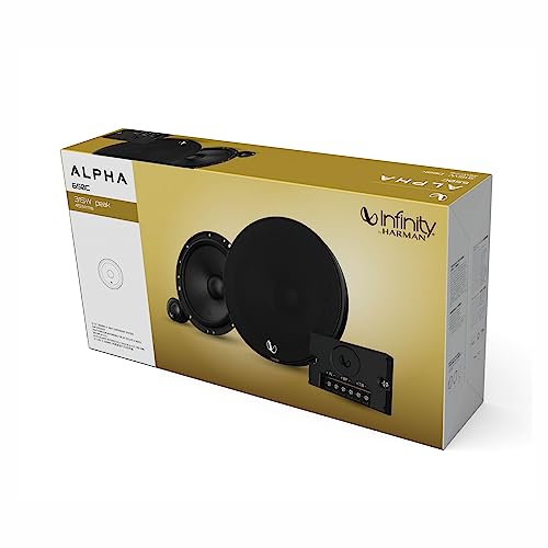 Infinity Alpha 650C - Altavoz de Coche de componentes bidireccionales de 6.5 Pulgadas, Potencia máxima de 315 vatios