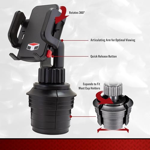 Custom Accessories Tuff Tech Cradle - Soporte Universal para teléfono de Coche