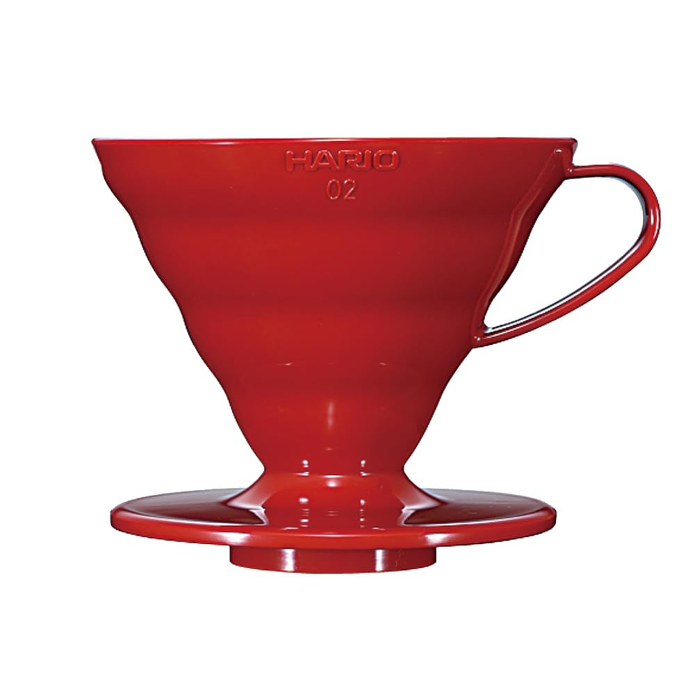 Hario V60 - Goteador de café de plástico, tamaño 02, rojo