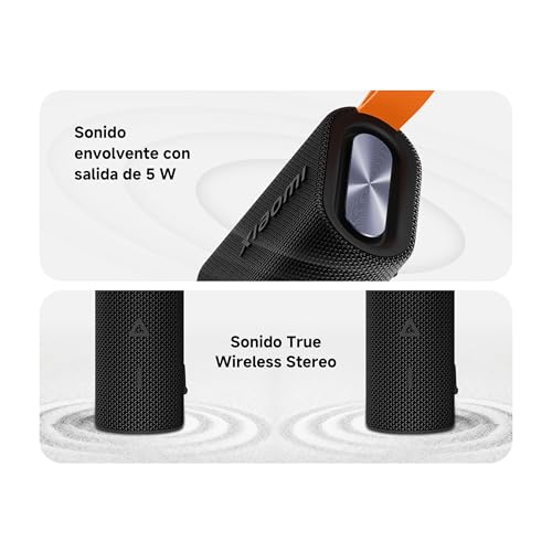 XIAOMI Sound Pocket |Bocina Portátil de 5W | hasta 10 Horas de Reproducción | Sonido Estéreo con TWS | Waterproof IP67 | Bluetooth 5.4 | Altavoz con micrófono Integrado