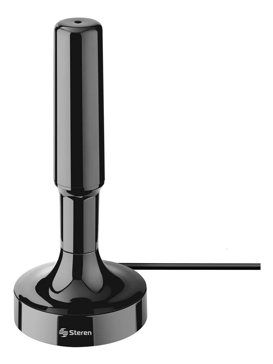 STEREN Antena Compacta UHF Base De Imán Y Booster 20 Db | Ant-9018