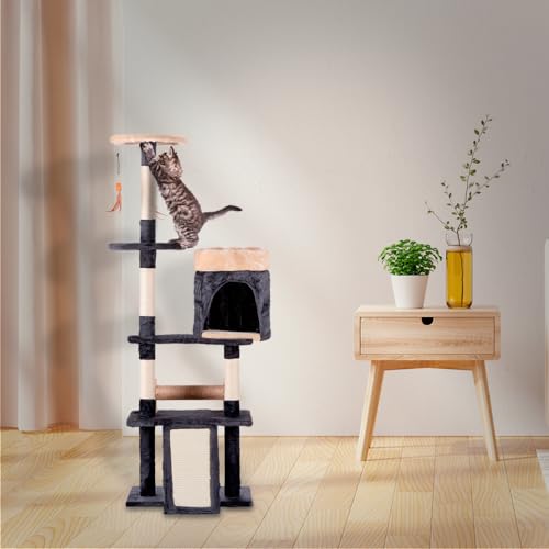 Fancy Pets Mueble/Rascador para Gato Tripoli de 143 Centímetros de Altura