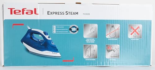 Plancha de Vapor Tefal Azul suela de Cerámica Antigoteo