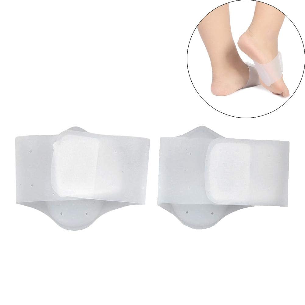 Plantillas Ortopédicas de Silicona Blanco con Soporte de Arco para Pie Plano