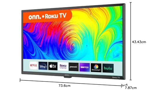 Televisor LED Inteligente 32” HD 720P onn Negro Compatible con Netflix y Alexa Reacondicionado