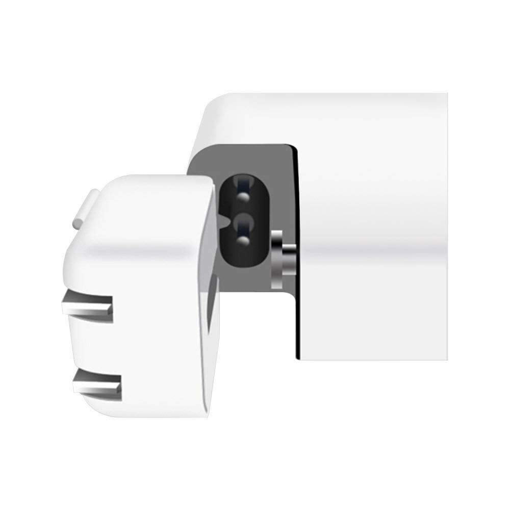BEYEE Adaptador de corriente CA plegable de pared, cabeza de pato, enchufe estándar de EE. UU., compatible con MaBook Pro Air/Maci Book/teléfono/cápsula adaptador de corriente CA (paquete de 2)