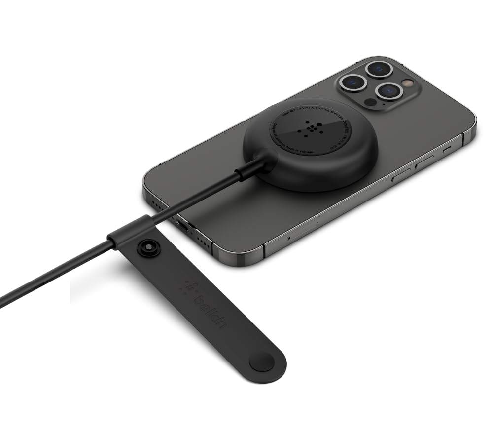 Belkin WIA005btBK BOOST CHARGE Base de Carga Magnética Portátil de 7.5W, Negro