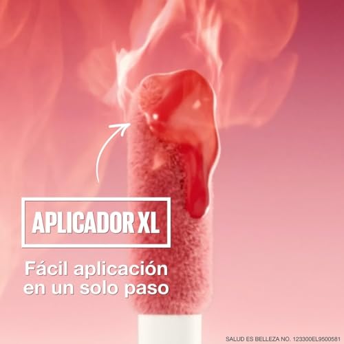 Maybelline Gloss rellenador de labios, Lifter Plump, tono Blush Blaze 001, 5.4 ml - Brillo labial voluminizador, volumen instantáneo y duradero, fórmula picante