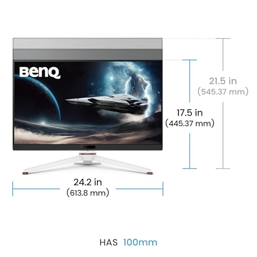 BenQ Monitor Gaming MOBIUZ EX271U de 27", 4K eARC, 165 Hz, 1 ms, DP 1.4, HDMI 2.1, 65 W, USB-C, 95% P3, DisplayHDR 400, Freesync Premium, KVM, Motor Pixsoul, Control Remoto