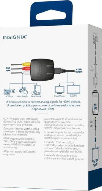 Cables y Adaptadores Insignia HDMI USB-C 4K/8K para TV PC y Consolas