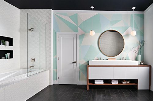 Moldura de Ducha para Bañera Peerless Xander Níquel Cepillado