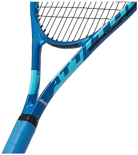 HEAD Metallix Attitude Elite Blue - Raqueta de Tenis para Adultos preencordada, Ligera, tamaño Medio para Mezcla de Potencia y Control