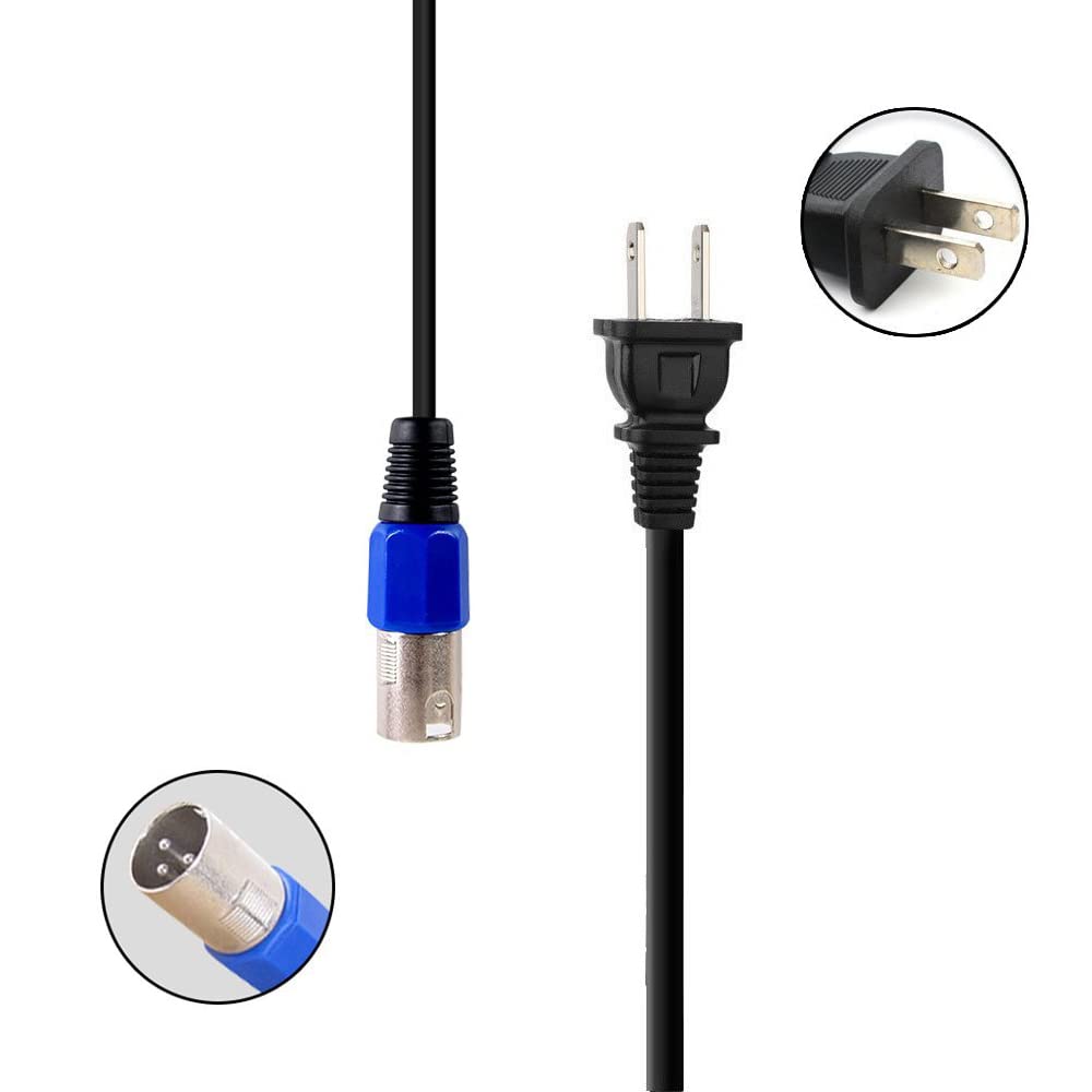 Cargador de batería de 67.2V 3A para batería de iones de litio de 16S 60V con conector XLR de 3 pines