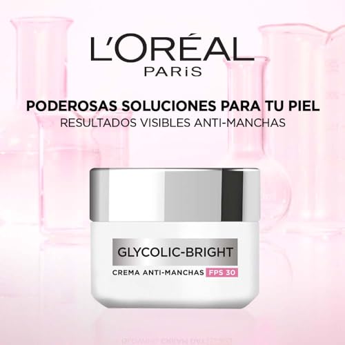 L'ORÉAL Paris Crema de Día Anti-manchas Con Ácido Glicólico | FPS 30 50ml