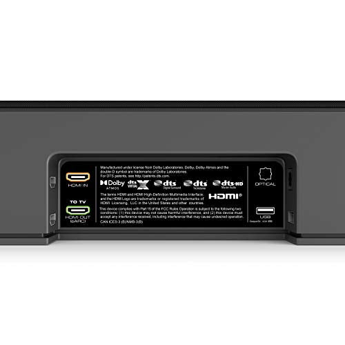 VIZIO M-Series 5.1.2 Barra de Sonido Envolvente con Dolby Atmos, DTS:X, Bluetooth, subwoofer inalámbrico, Compatible con Asistente de Voz, Incluye Control Remoto, M512a-H6
