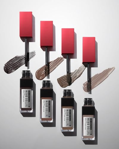 Maybelline Estilizador de cejas en gel de facil aplicación, Tattoo 3D tono Deep Brown, 21g