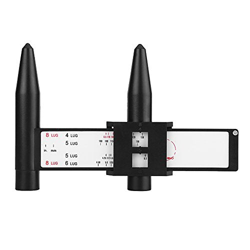 Herramienta de Medición KIMISS Plata con Pinza Deslizante para Patrón de Pernos de Llanta