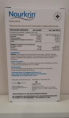 Tabletas Nourkrin Radiance 30 Unidades