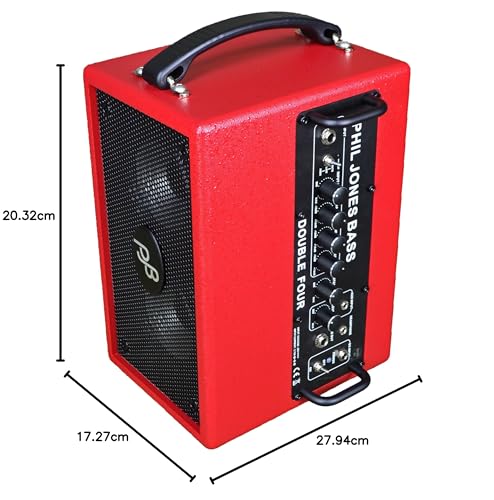 Phil Jones Bass - Amplificador combinado para bajo Double Four de 70 W, rojo