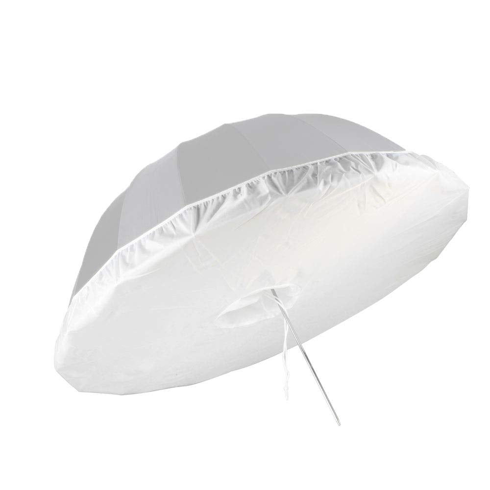 Selens Difusor de paraguas de fotografía de 51 pulgadas, paño suave para compatible con paraguas de fotos plateado de 51 pulgadas para estudio fotográfico, luz de velocidad flash (paraguas no incluido)