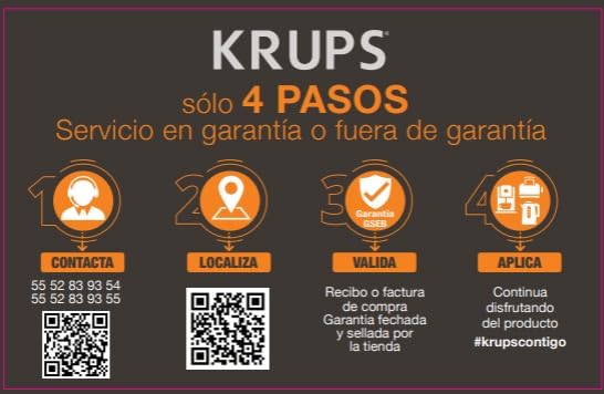 KRUPS Espresseria automática roja, es como un barista en casa gracias a su sistema Quattro Force, 1450 W, con molino integrado de 3 niveles. Capacidad 1.8 L, EA825511