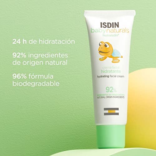 Nutraisdin Baby Naturals Crema Facial Hidratante Diaria para Bebé, con un 92% de Ingredientes de Origen Natural, 50ml