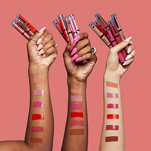 NYX Professional Makeup, Shine Loud, Labial Líquido Larga Duración, Movie Maker