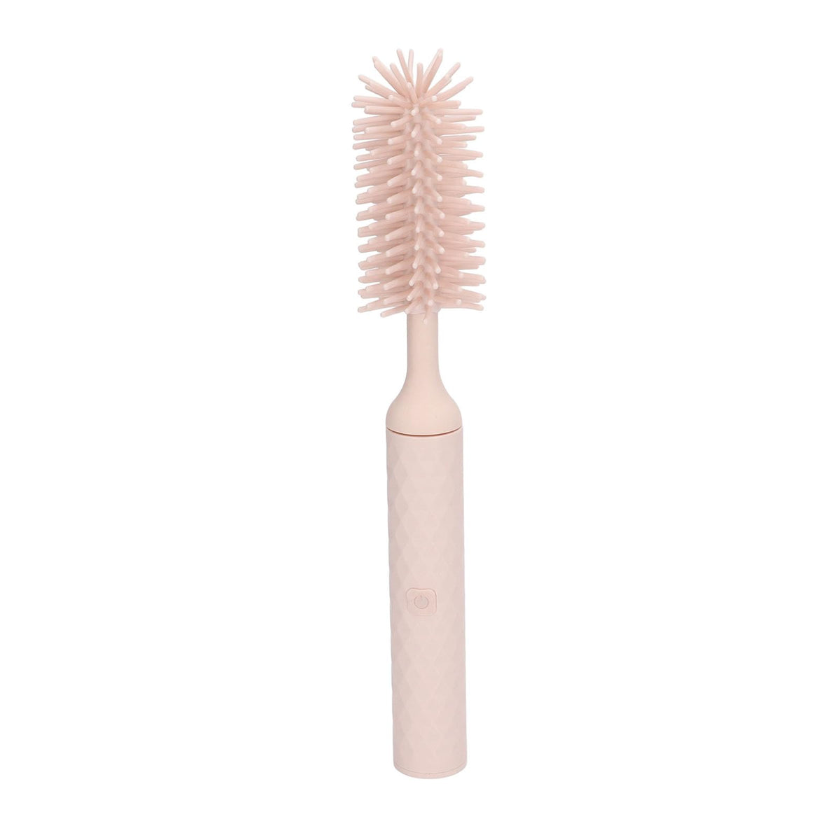 Juego de Cepillos para Limpieza de Biberones, Cerdas Giratorias de Silicona, Cepillo de Paja, 2 Velocidades, Limpiador de Cepillos para Biberones Seguro, Eléctrico Eficiente para el Hogar (Rosa)