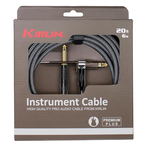 KIRLIN Cable de instrumento de ángulo recto a recto, ca, 10 feet
