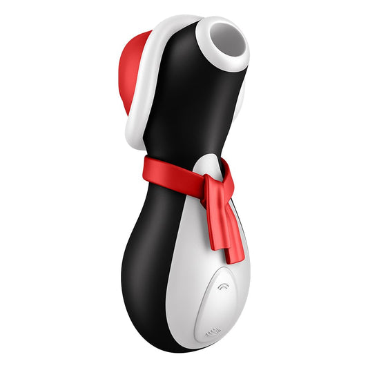 Estimulador de Clítoris Satisfyer Penguin Air-Pulse Edición Navideña Resistente al Agua y Recargable