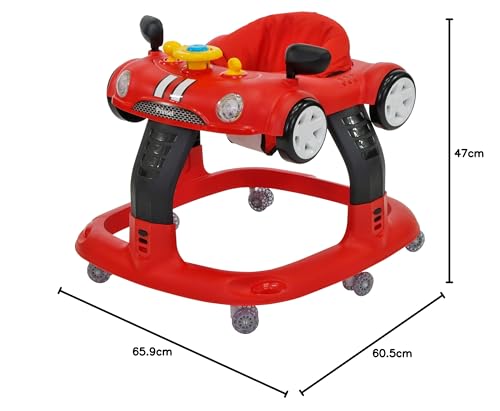 Prinsel, Andadera Auto Niño, Andadera para Bebe, De 6 a 18 Meses, Hasta 18 KG, Diseño Moderno