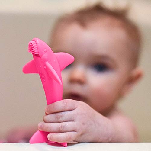 Cepillo Masajeador de Dientes Nuby Lil Shark Multicolor 5 Pulgadas