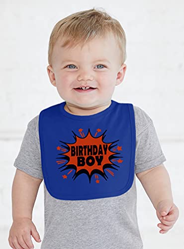 Baberos Aiden's Corner blanco hechos a mano para el primer cumpleaños de bebé niño súper héroe