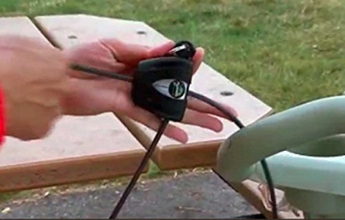 Candado de Cable Master Lock Negro y Plateado 6' x 3/16" diámetro