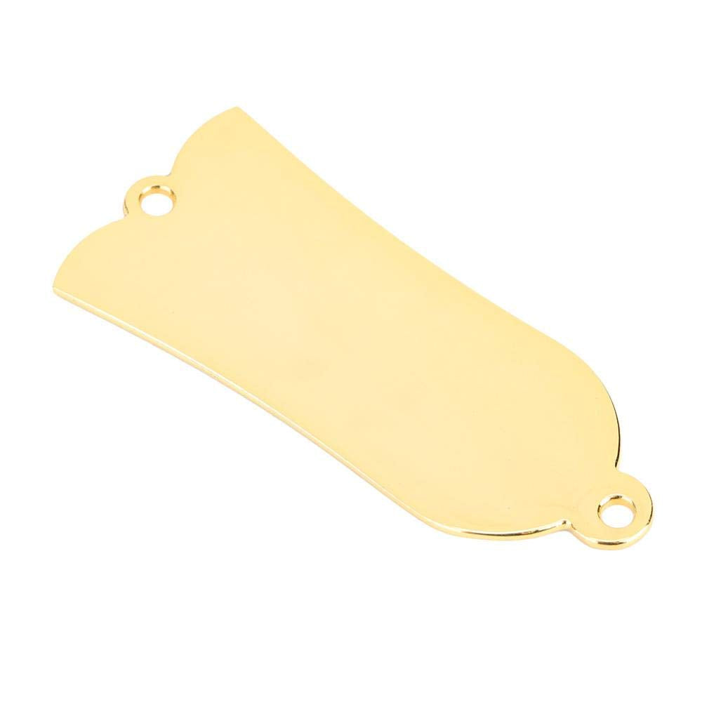 Guitarra Truss Rod Cover,Cubierta de Varilla de Armadura de Metal en Forma de Campana Guitarra Truss Rod Cover 2 Agujeros con Tornillos para Parte de Reemplazo de Bajos de Guitarra(Oro)