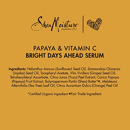 SHEA MOISTURE SheaMoisture Serum For All Skin Types Papaya and Vitamin C Vitamin C Serum 1 oz
