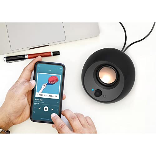 Creative Pebble 2.0 - Sistema de altavoces Bluetooth - 8 W RMS - Negro - computadora - 100 Hz a 17 kHz - USB (reacondicionado)