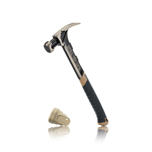 Martillo de Encuadre Spec Ops Tools Negro con Garra Rasgada y Agarre Absorbente para Veteranos