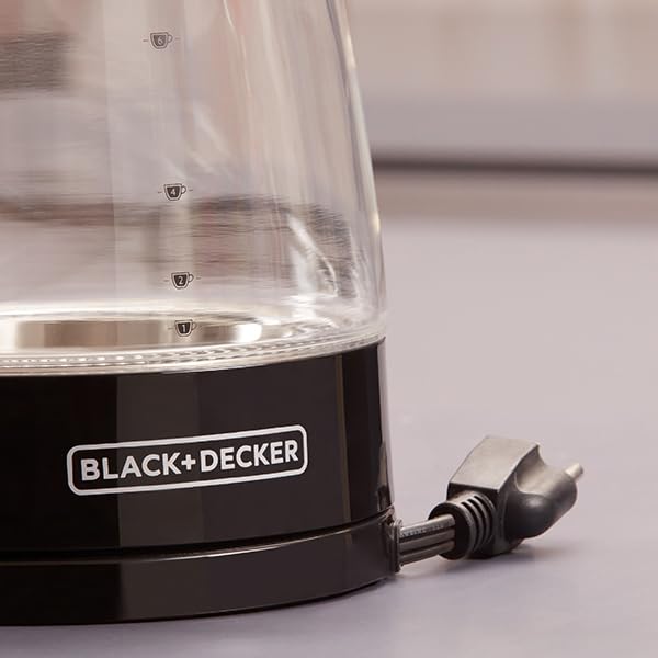 BLACK+DECKER Hervidor Eléctrico 1.7 Lts con Luz LED, Base Giratoria y Apagado Automático
